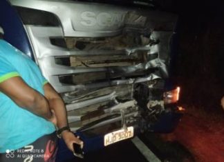 Colisão envolvendo moto e carreta deixa dois mortos na BR 116 Norte