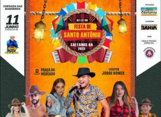 PREFEITURA DE CAETANOS DIVULGA A GRADE OFICIAL DOS FESTEJOS JUNINOS