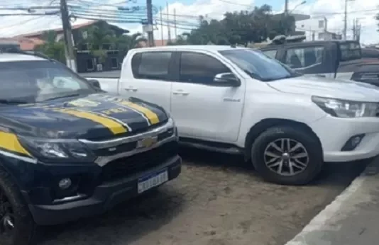 SAJ: PRF apreende Hilux vendida por R$200 mil