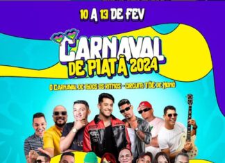 PIATÃ/BA DIVULGA GRADE DE ATARÇÕES DO CARNAVAL 24