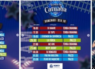PROGRAMAÇÃO FESTA DE CATUABA 2023