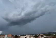 Ventania provoca redemoinho no oeste da Bahia; veja