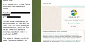 CPF cancelado? Entenda novo golpe que faz vítimas pensarem que têm Dívida Ativa da União