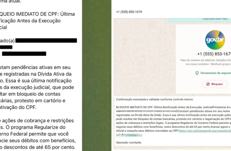 CPF cancelado? Entenda novo golpe que faz vítimas pensarem que têm Dívida Ativa da União