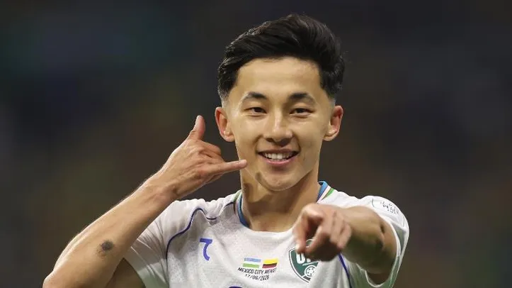 Primeiro gol do Uzbequistão na Copa do Mundo