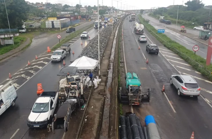 Obras na BR-324 sofrem pausa após decreto de situação de emergência