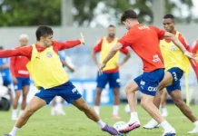 Ademir inicia transição, Everton Ribeiro segue com trabalho individual e Bahia faz treino tático antes do Ba-Vi
