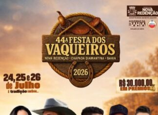 Prefeitura de Nova Redenção confirma data da 44ª Festa dos Vaqueiros