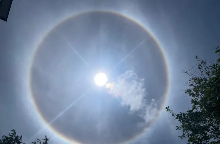 Halo solar atrai atenção de moradores em Salvador; entenda o fenômeno meteorológico