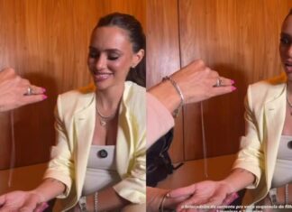 Grávida, Bruna Biancardi faz teste do colar e se surpreende com previsão sobre 4º filho
