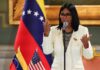 Presidente interina da Venezuela, Delcy Rodríguez afirma que ativos estatais serão oferecidos ao setor privado